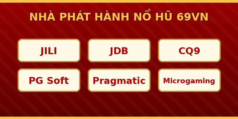 Nhà phát hành nổ hũ 69VN JILI JDB CQ9 PG Soft